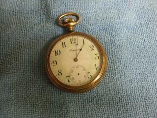 OLD PERFECTION USA GOLD FILLED/GOLD PLATE POCKET WATCH PREMIER CASE