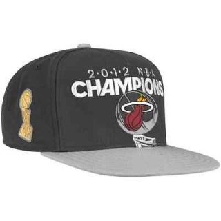 adidas Miami Heat 2012 NBA Finals Champions Locker Room Snapback 
