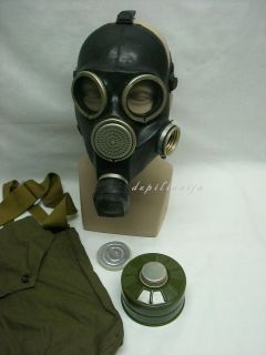 Russian black gas mask GP 7 size 2 medium all parts