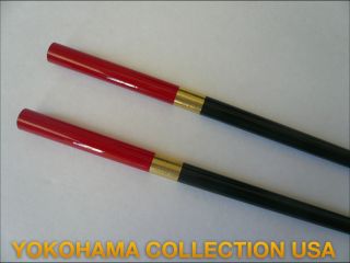   sticks Kanzashi Geisha Chopsticks Hair Ornaments/ Black Gold Red