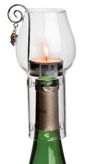 Wine Chimney Tea Candle Set Re purpose Your Empty Wine Bottles Very 