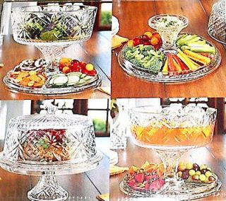   in 1 Ultimate Server Cake Stand Punch Bowl Chip Dip Salad Bowl