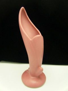 Pink Bird of Paradise Shape 8 VAN BRIGGLE Pottery Vase Flawless