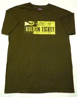 Charlie and the Chocolate Factory Willie Wonka Golden Ticket T Shirt 