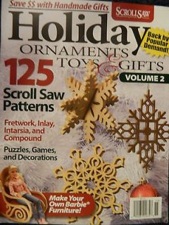 Scroll Saw Holiday Ornaments Toys & Gifts Volume 2