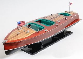 CHRIS CRAFT TRIPLE MODEL BOAT SCALE WOOD NEW NOT A KIT HAND MADE FROM 