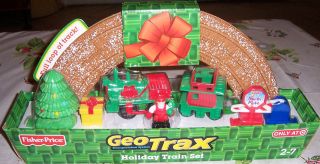   GEO TRAX HOLIDAY TRAIN SET with SANTA & CHRISTMAS TREE for ages 2 7