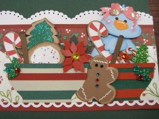 Christmas HOLIDAY TWEETS paper piecing premade Border for Scrapbook 
