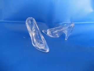 25 SMALL CINDERELLA GLASS SLIPPERS WEDDING PARTY FAVOR
