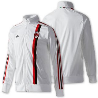 adidas AC Milan 2011 SOCCER Track Jacket White/Red/Blac​k Brand New