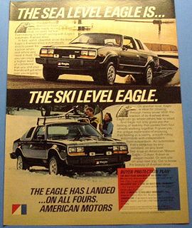 1982 AMERICAN MOTORS EAGLE SX/44 WHEEL DRIVE Ad ART SPORT MACHINES 