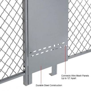 Wire Mesh Partition   Adjustable Gap Filler Panel for 10 ft Wire Mesh 