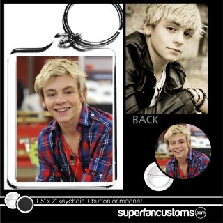   KEYCHAIN + BUTTON or MAGNET pin and Shor Austin & Ally key ring #1724