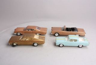   Convertible, Charger, Buick Wildcat & Barracuda Model Cars (4
