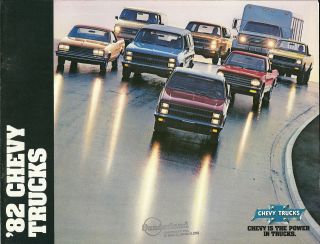 Chevrolet TRUCKs Brochure: PICKUP,S 10,BLAZER,VAN,SUBURBAN,EL CAMINO 