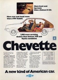 1976 Chevrolet Chevy Chevette   Interior   Classic Vintage 