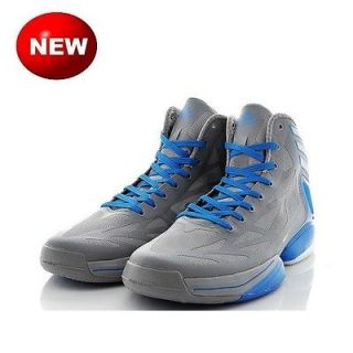 Adidas adizero Crazy Light 2 Grey Blue Derrick Rose Basketball Shoes 