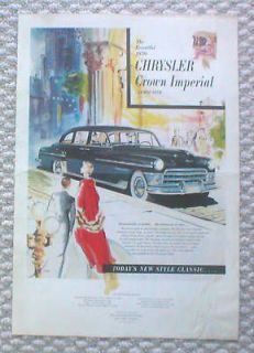 1950 Chrysler CROWN IMPERIAL Limousine PROOF ? Ad
