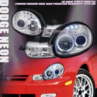   PROJECTOR HEAD LIGHTS LAMP SIGNAL 00 02 DODGE NEON (Fits: Dodge Neon