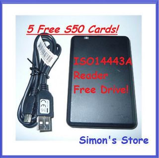 RFID Proximity 13.56Mhz Mifare ISO14443A Entry Access Card /Tag reader 