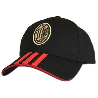 new MILAN FOOTBALL CLUB adidas 3S CAP hat ACM adjustable black soccer