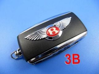 Bentley flip remote key shell 3 button