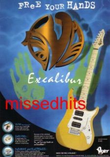 Vigier Excalibur guitar 1998 magazine advert