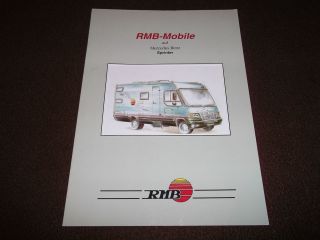 Motorhome Brochure. RMB Mobile. Mercedes Benz Sprinter. German Text 