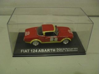IXO.fiat 124 Abarth Rally car.1/43. Diecast model