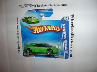 Lamborghini Murcielago GREEN on Short card * 2009 Hot Wheels * Dream 