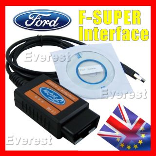 Ford F SUPER Interface Scanner SCAN TOOL USB Reader KA Focus Mondeo 