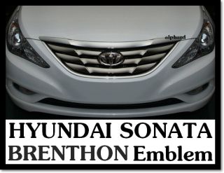 2011+ HYUNDAI SONATA BRENTHON Black Emblem Set Front & Rear