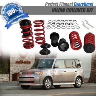 03 07 SCION XB FIRST GEN. RED ADJUSTABLE COILOVERS LOWERING SPRINGS 