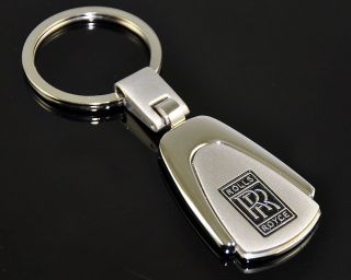 ROLLS ROYCE New Chrome Dangle Keychain Key Ring