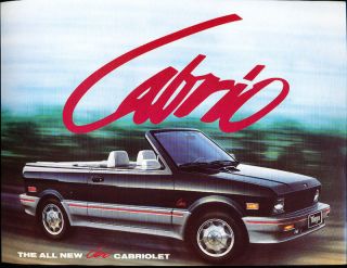 1990 Yugo Cabrio Sales Brochure Piece Fiat 127