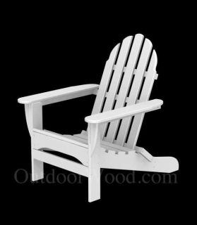 Recycled Plastic Adirondack Chair Polywood Retro Colors