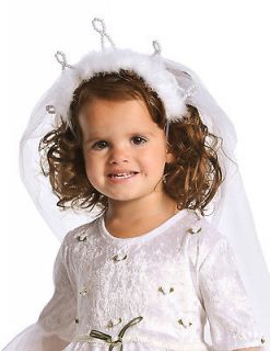 Girls White Wedding Veil Dress Up Christmas Costume Theater by Little 