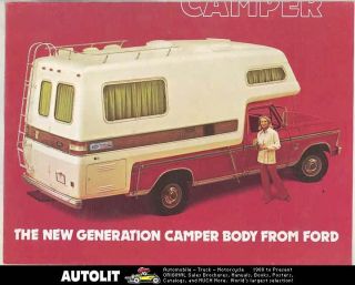 1973 1974 Ford American Road Pickup Truck Camper RV Brochure