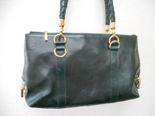 The Find Green Leather Larger Size Satchel Style Handbag WOW