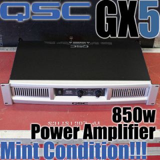QSC GX5 850 Watt Power Amplifier GX 5 Professional Stereo Amp MINT 