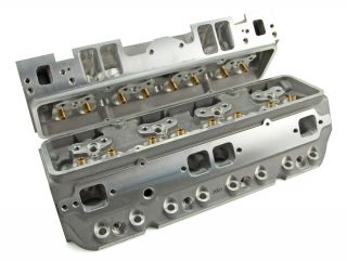 SBC CHEVY CNC MACHINED ALUMINUM CYLINDER HEADS PORTED