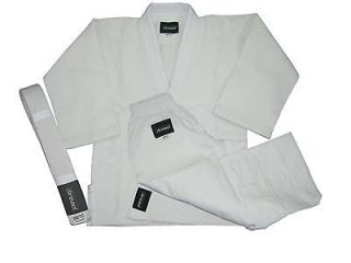 JUDO Martial Arts Uniform Gi,Jiu Jitsu,Aikido,W​ithFree White Belt 