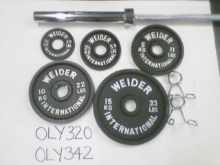 Pair of Weider 10kg/22lb Olympic Plates   New in Box   