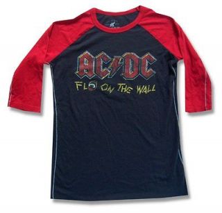 AC/DC & TRUNK LTD DESIGNER FLY ON THE WALL RAGLAN SHIRT NWOT KIDS 7