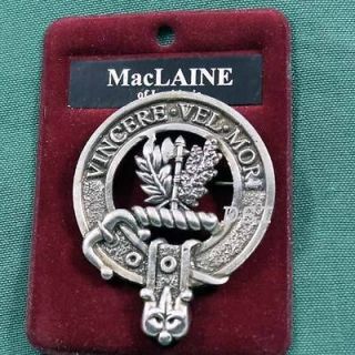 MacLaine of Lochbuie Scottish Clan Crest Badge Pin Ships free in US