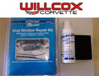   VINYL WINDOW SCRATCH SCUFF AND HAZE REMOVER~ CORVETTE CONVERTIBLE