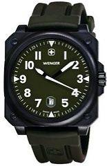   Swiss Military AeroGraph Mens Black Rubber Strap Date Watch 72422