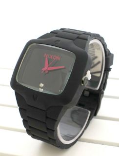 Nixon The Rubber Player Black with Pink Accent A139871 Watch A139 871