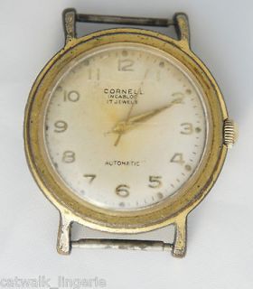   Incabloc 17 Jewels Mens Automatic Vintage Watch RUNS Shockproof