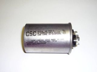 CSC 240v 16uf A/C Round Mini Motor Run Capacitor